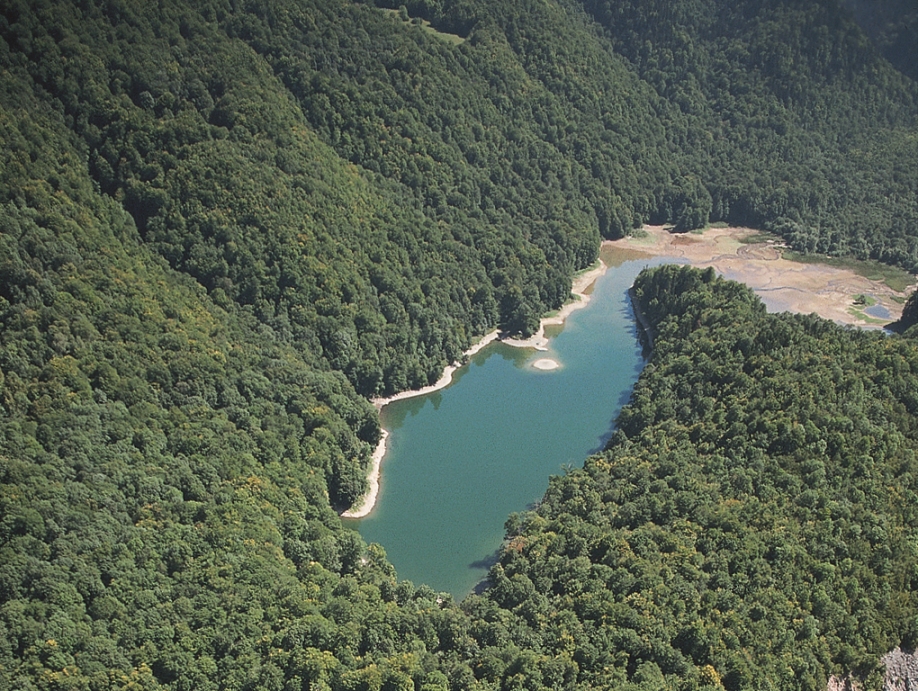 Biogradsko Lake from above (Montenegro Tourist Office)
